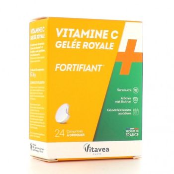 Vitamine C + gelée royale Vitavea - boite de 24 comprimés à croquer