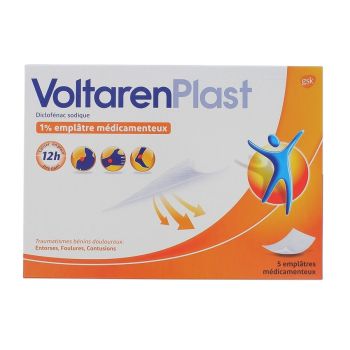 Voltarenplast 1% - Boîte de 5 emplâtre médicamenteux