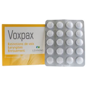 Voxpax enrouement comprimé Lehning - boîte de 60 comprimés