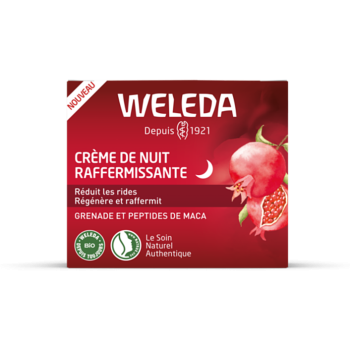 Crème de nuit raffermissante à la grenade Weleda - pot de 40 ml