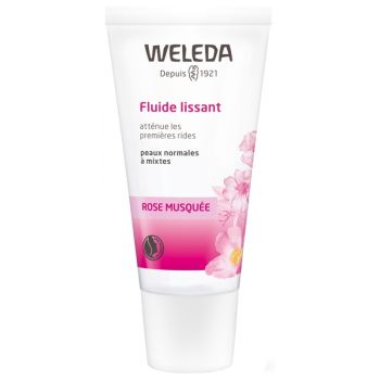 Fluide lissant à la rose musquée Weleda - tube de 30 ml