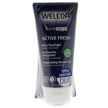 Gel douche énergisant Weleda homme - lot de 2 tubes de 200 ml