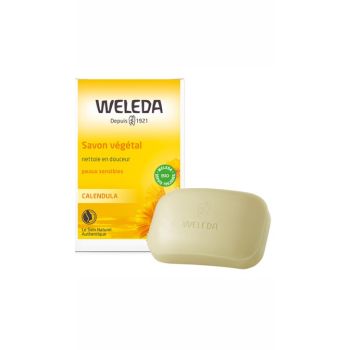 Savon végétal au calendula Weleda - 1 pain de 100g