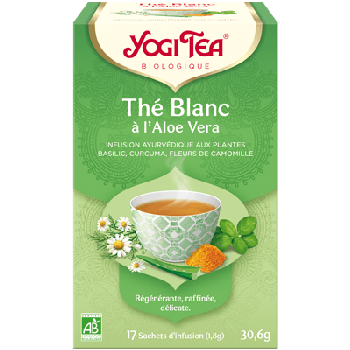 Thé blanc aloe vera bio Yogi Tea - 17 sachets