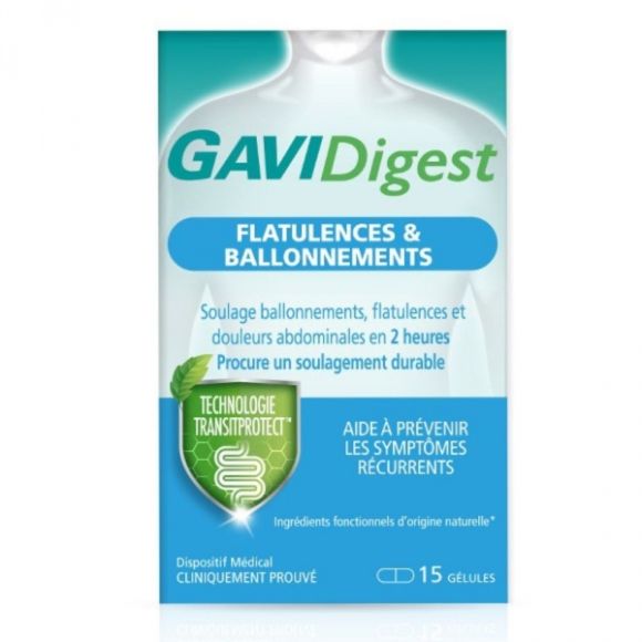 GAVIDigest flatulences et ballonnements Reckitt - boite de 15 gélules