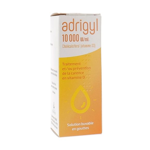 Adrigyl 10000 UI/ml solution buvable en gouttes - flacon de 10ml