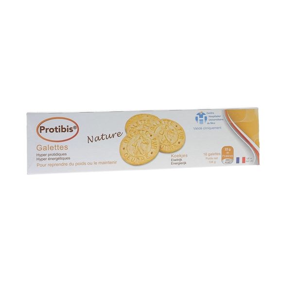 Protibis Galettes nature HP/HC Nutrisens - boîte de 16 galettes