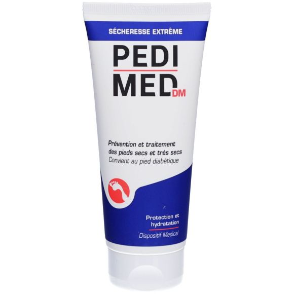 Pedimed DM crème pieds sècheresse extrême - tube de 100ml