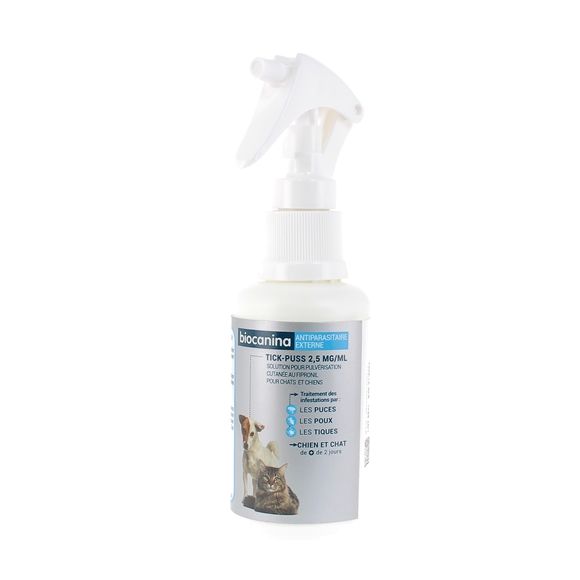 Tick-Puss 2,5 mg/ml Biocanina - spray de 100 ml