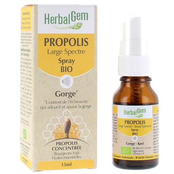 HerbalGem Propolis bio - spray de 15ml