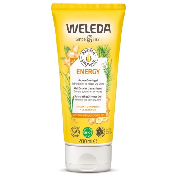 Aroma Shower Energy Gel douche dynamisant Weleda - tube de 200ml