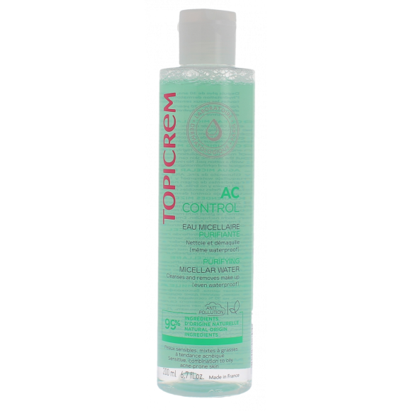 AC Control Eau micellaire purifiante Topicrem - flacon de 200 ml