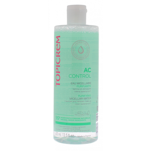 AC Control Eau micellaire purifiante Topicrem - flacon de 400 ml