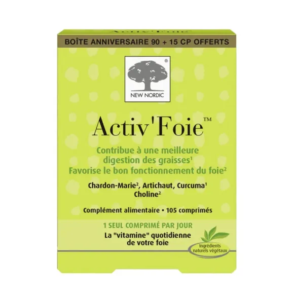 Activ'foie New Nordic - boite de 90 comprimés + 15 offerts