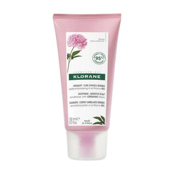 Après-shampoing apaisant et anti-irritant à la Pivoine Klorane - tube de 150ml