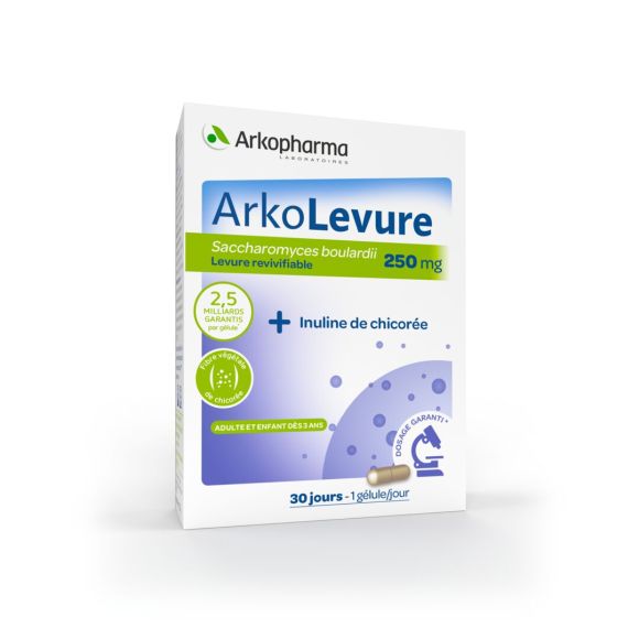 Arkolevure 250 ml Arkopharma - boite de 30 gélules