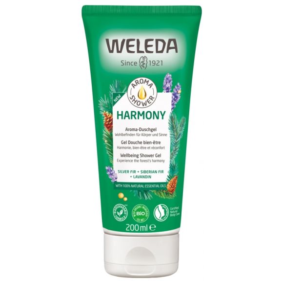 Aroma Shower Harmony Gel douche bien-être Weleda - tube de 200 ml