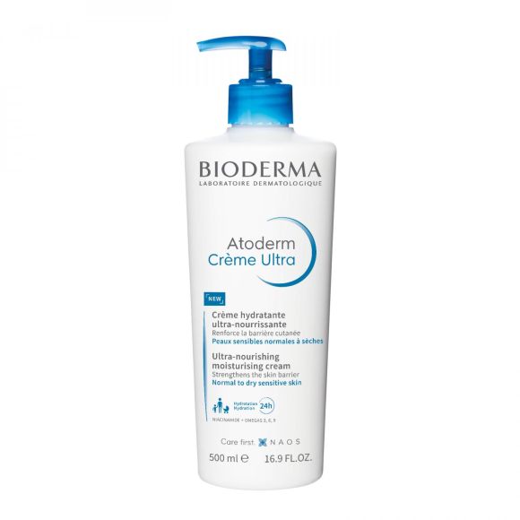 Atoderm Crème Ultra crème hydratante ultra-nourrissante Bioderma - flacon-pompe de 500 ml