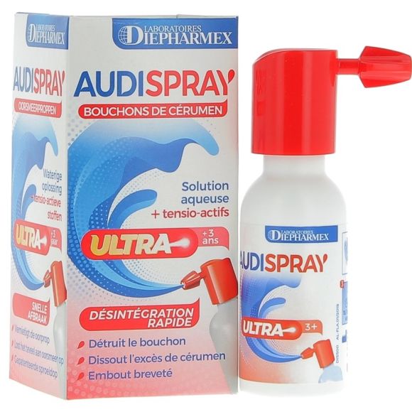 Audispray Bouchons de cérumen - spray de 20 ml