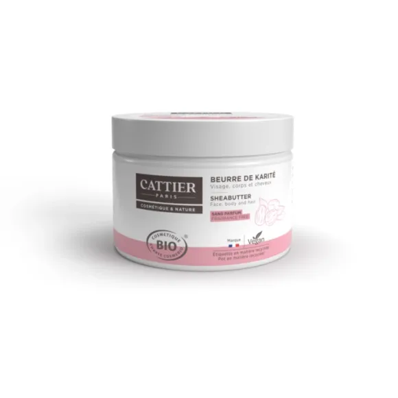 Beurre de Karité 100% Bio Cattier - pot 100 g