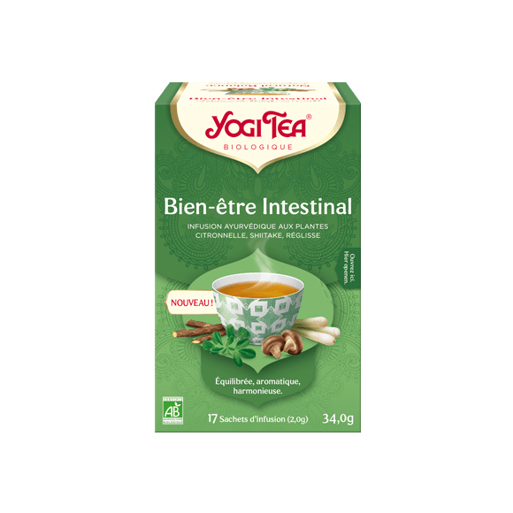 Bien-être intestinal bio Yogi Tea - boîte de 17 sachets