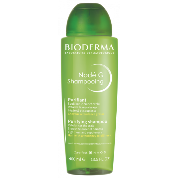 Nodé G shampooing purifiant cheveux à tendance grasse Bioderma - flacon de 400 ml