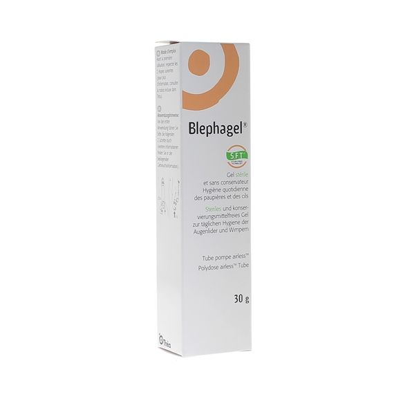 Blephagel gel stérile hygiène des paupières et cils sensibles - tube de 30g