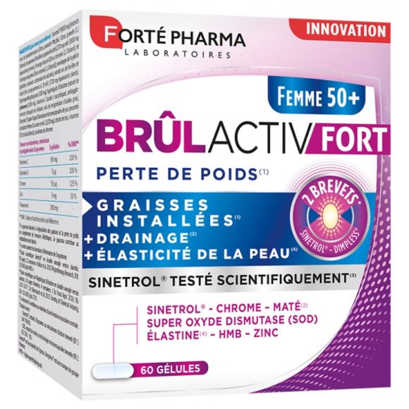 Brûlactiv Fort femme 50+ Perte de poids Forté Pharma - boîte de 60 gélules