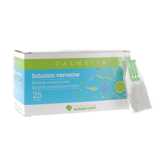 Calmelia infusion verveine Marque verte - boite de 25 sachets