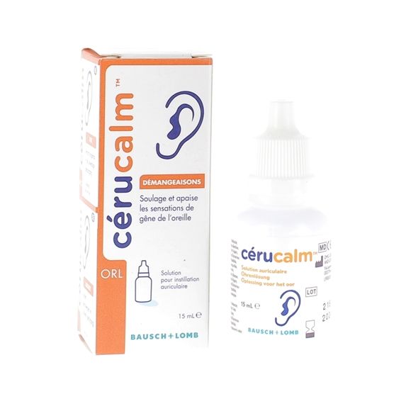 Cerucalm Solution auriculaire démangeaisons Bausch Lomb - flacon de 15ml