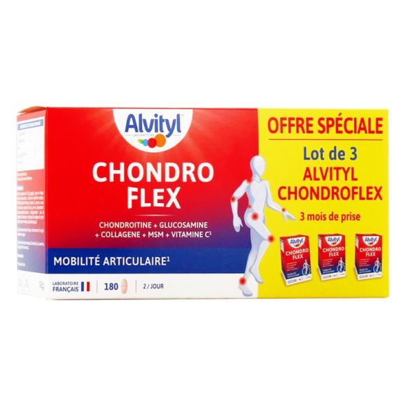 Chondro flex mobilité articulaire Alvityl - boîte de 180 comprimés offre spéciale