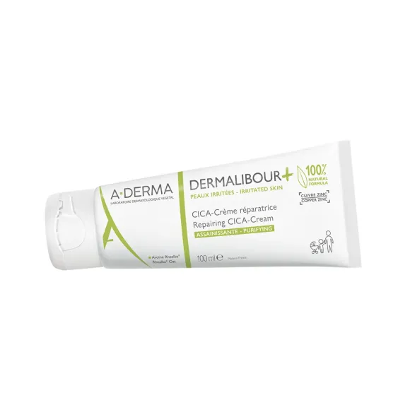 Cica-crème réparatrice assainissante Dermalibour+ A-derma - tube de 100 ml