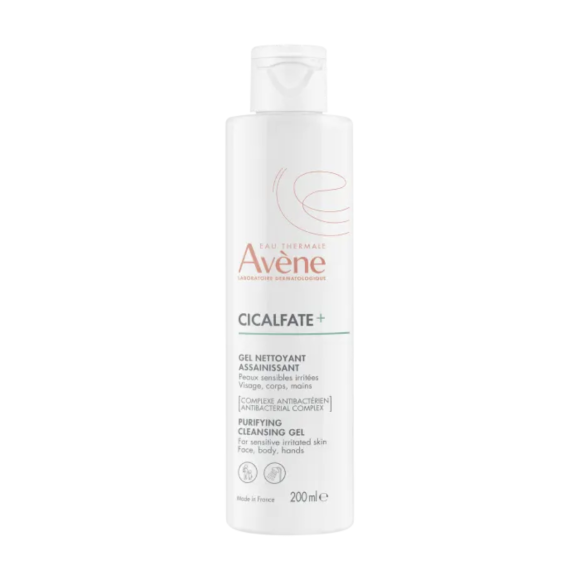 Cicalfate + gel nettoyant assainissant Avène - flacon de 200 ml