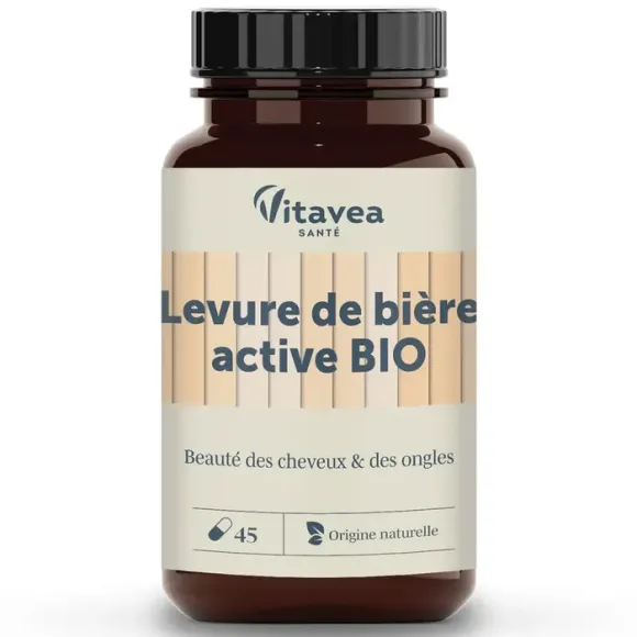 Levure de bière active bio Vitavea - pot de 45 gélules