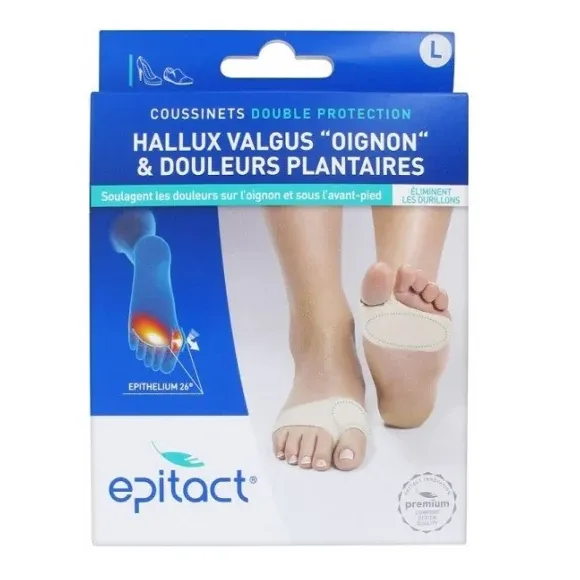 Coussinets double protection Hallux Valgus L Epitact - 1 paire