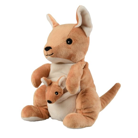 Cozy peluche bouillotte Kangourou Soframar - 1 peluche de 30 cm