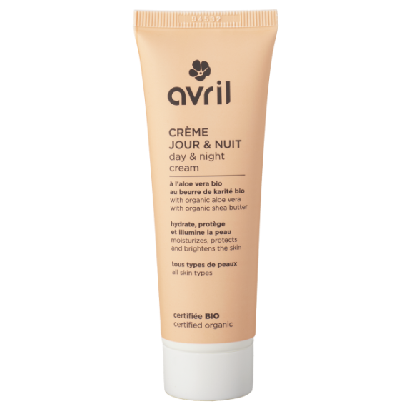 Crème de jour et nuit bio Avril - tube de 50 ml