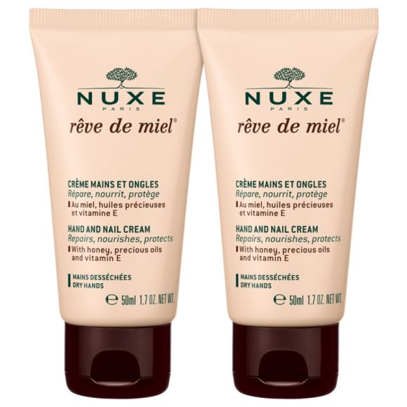 Crème mains et ongles rêve de miel Nuxe - lot de 2 tubes de 50 ml