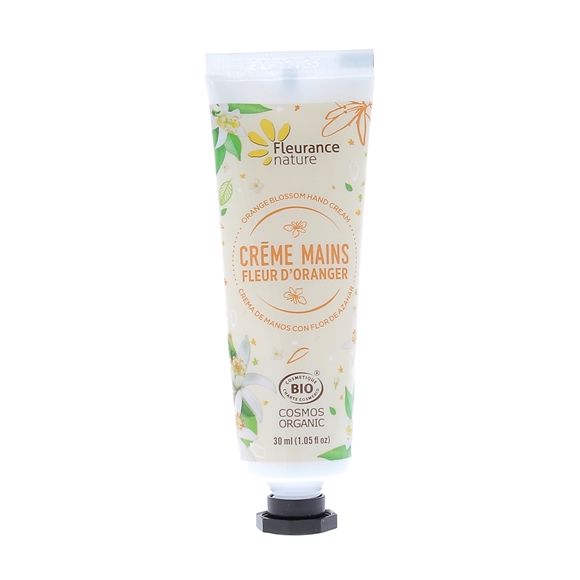 Crème mains fleur d'oranger bio Fleurance nature - tube de 30 ml