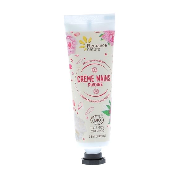 Crème mains pivoine bio Fleurance nature - tube de 30 ml