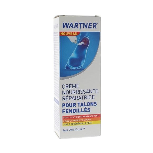 Crème nourrissante réparatrice talons fendillés Wartner - tube de 50ml