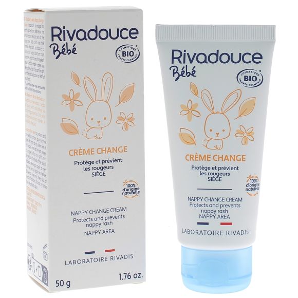 Crème pour le change bébé bio Rivadouce - tube de 50 g