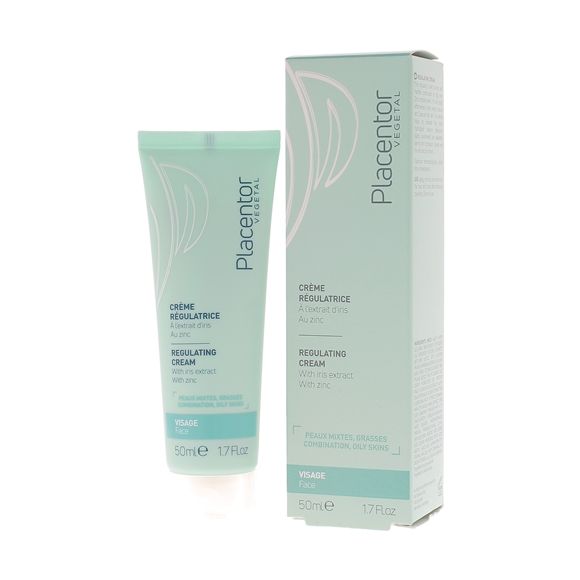 Crème régulatrice peaux mixtes, grasses Placentor végétal - tube de 50 ml