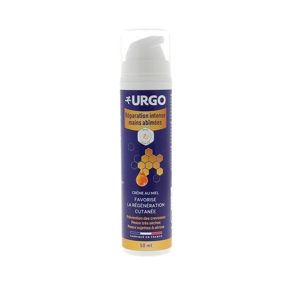 Crème réparation intense mains abîmées Urgo - flacon-pompe de 50ml