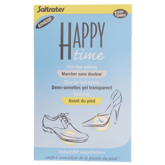 Demi-semelles gel transparent avant du pied happy time Saltrates - une paire