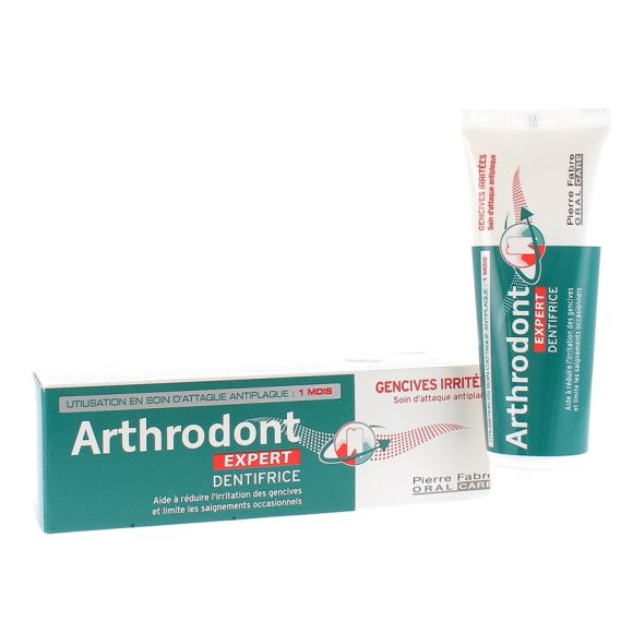 Dentifrice arthrodont expert gencives irritées Pierre Fabre - tube de 50 ml