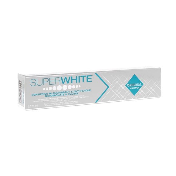 Dentifrice blanchissant & anti-plaque Original au fluor Superwhite - tube de 75ml