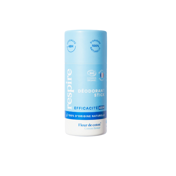 Déodorant Fleur de Coton bio Respire - stick de 50g