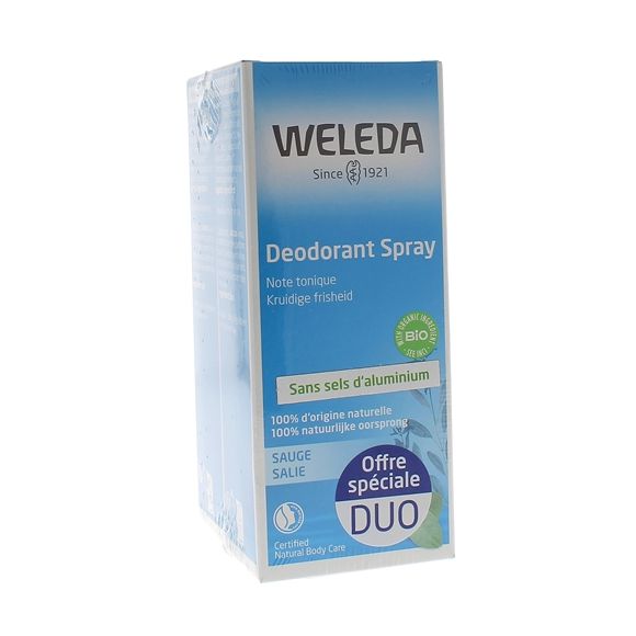 Déodorant à la sauge Weleda - lot de 2 x 100 ml