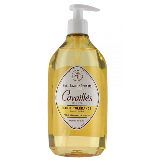 Huile lavante dermato haute tolérance Rogé Cavaillès - flacon-pompe de 500 ml